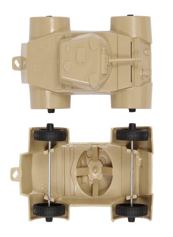 Tim Mee Toy TimMee Staghound Armored Cars - Tan Plastic Army Men Scout Vehicles - Image 3